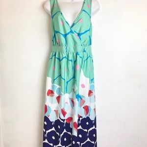 eShakti womens plus size 3X maxi dress geometric